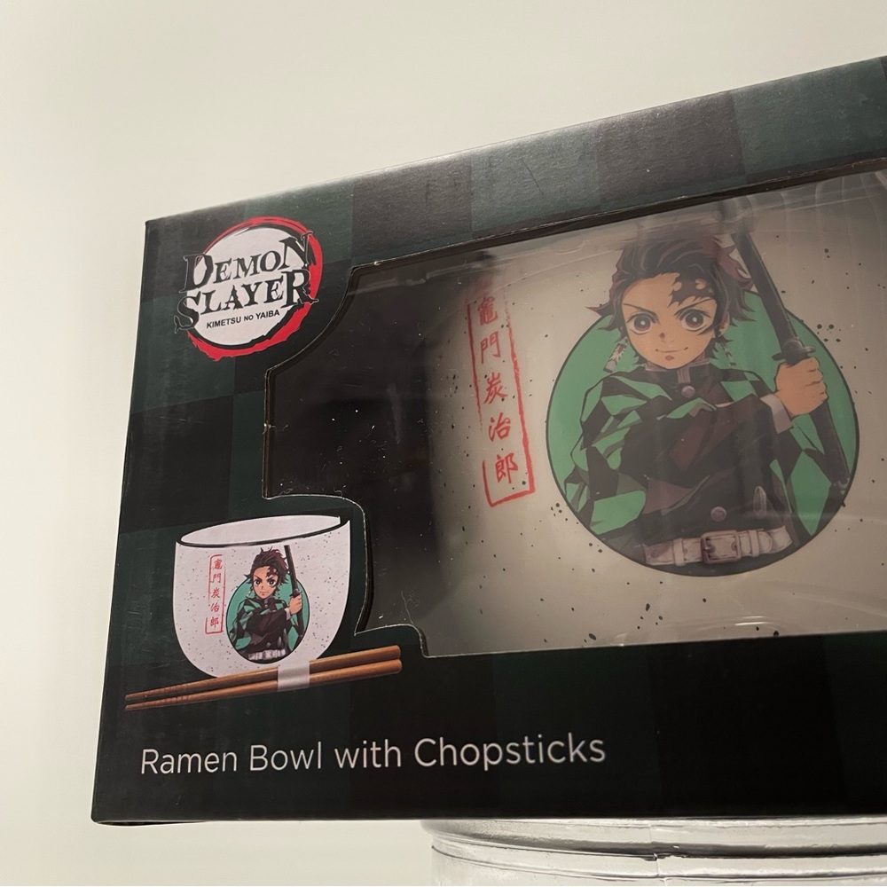 Demon Slayer Ramen Bowl with Chopsticks